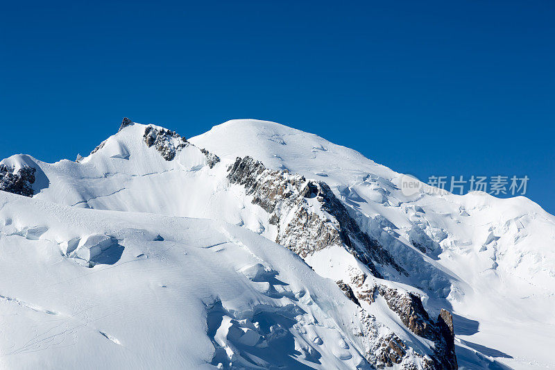 从Aiguille du Midi出发的勃朗峰